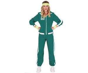 Fiestas Guirca Costume Verde Squid Game Giocatore Carnevale Halloween donna