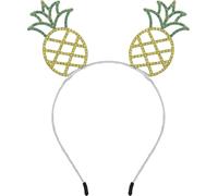 FIESTAS GUIRCA | Diadema Ananas Metallica (Taglia Unica) - Accessorio per Feste per Celebrazioni Estive e di Laurea - Ideale per Tematiche Hawaiane e Tropicali - Adulto Unisex - Giallo, Verde