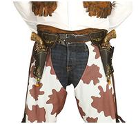 Fiestas Guirca Doppia Fondina Cowboy con Pistole in plastica Color Bronzo