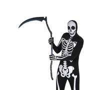 FIESTAS GUIRCA | Falce Giocattolo Nera (132 cm) - Arma Bianca per Costume di Morte, Mietitore o Grim Reaper - Ideale per Halloween, Carnevale e Feste di TERRORE- Accessorio per Tutti - Nero