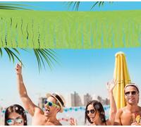 Fiestas Guirca- Festone con Frange Addobbi 25 Metri, Colore Verde