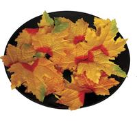 FIESTAS GUIRCA | Foglie di Zucca Arancioni (9-10 cm) - Decorazione per Halloween e Feste di Paura - Accessori Terrificanti per Celebrazioni ed Eventi - Ideali per Ambienti Oscuri - Arancione