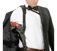 FIESTAS GUIRCA | Fondina Nera (Taglia Unica) - Accessorio per Costume da Poliziotto e Anni '20 - Ideale per Feste in Maschera, Carnevale e Halloween - Adulto Unisex - Nero