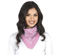 FIESTAS GUIRCA | Foulard Rosa per Adulto Unisex - Accessorio Tessile Versatile per Feste in Maschera, Carnevale e Celebrazioni - Ideale per Completare Costumi da Pirata, Cowboy o Bandito - Rosa