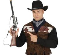 FIESTAS GUIRCA | Fucile Giocattolo con Cannocchiale (64 cm) - Accessorio per Costume da Cowboy del Vecchio West e Feste a Tema - Ideale per Halloween e Carnevale - Per Bambini e Adulti