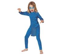 FIESTAS GUIRCA- Gatto Costume, Colore Blu, 10-12 Años, 77222