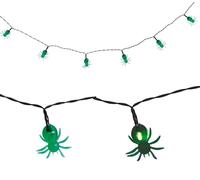 Fiestas Guirca Ghirlanda di ragni a LED alimentata a batteria, verde