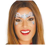 Fiestas Guirca Gioielli autoadesivi Fantasia Viso Blu/Bianco