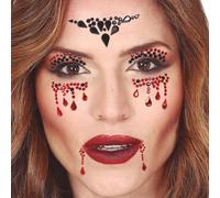 FIESTAS GUIRCA | Gioielli Viso Ragno - Trucco Fantasia per Feste e Celebrazioni - Accessorio Ideale per Costume da Donna Adulta - Multicolore