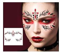 FIESTAS GUIRCA | Gioielli Viso Gotico - Trucco Fantasia per Feste e Celebrazioni - Accessorio Ideale per Costume da Donna Adulta - Multicolore