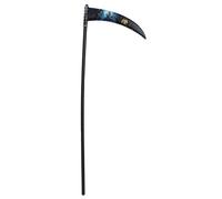 FIESTAS GUIRCA | Falce Decorata Staccabile (100 cm) - Arma Giocattolo per Costume di Morte e Grim Reaper - Ideale per Halloween e Giorno dei Morti - Accessorio per Feste - Nero