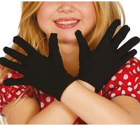 FIESTAS GUIRCA | Guanti Neri Bambini (18 cm) - Accessorio per Costume da Diavolo e Demone - Ideale per Halloween, Carnevale e Feste in Maschera - Unisex per Bambini - Nero