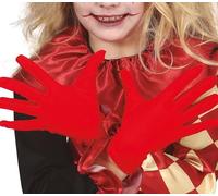 FIESTAS GUIRCA | Guanti Rossi Bambini (18 cm) - Accessorio per Costume da Diavolo e Demone - Ideale per Halloween, Carnevale e Feste in Maschera - Unisex per Bambini - Rosso