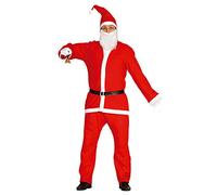 FIESTAS GUIRCA Guima - Costume babbo natale in panno taglia L
