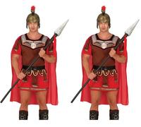 FIESTAS GUIRCA | Lancia Smontabile 5 Pezzi (150 cm) - Arma Giocattolo per Costumi da Romano, Greco e Medievale - Accessorio per Feste e Carnevale - Per Tutti - Marrone Argento (Confezione da 2)