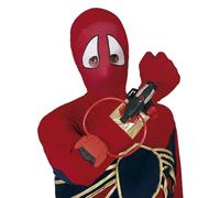 FIESTAS GUIRCA | Lanciatore d'Acqua Ragno per Bambole - Pistola Giocattolo per Costume da Supereroe e Villain - Ideale per Feste in Maschera e Celebrazioni - Bambini e Adulti - Rosso