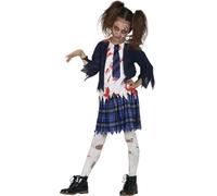 Fiestas Guirca Liceale Zombie Costumi di Halloween Raffinati Per Bambina 5-6 Anni
