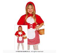 Fiestas Guirca Little Red Riding Hood Costume Carnevale Ragazza