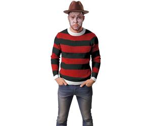 FIESTAS GUIRCA | Maglione Assassino Multicolore - Camicia da TERRORE per Halloween e Feste in Maschera - Ideale per Adulti e Giovani - Stile Inquietante e Divertente