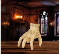 FIESTAS GUIRCA | Mano Andante con Suono e Movimento (15 cm) - Decorazione di Halloween per Feste del TERROREe Scenari di Paura - Ideale per Accessori Inquietanti e Celebrazioni - Marrone