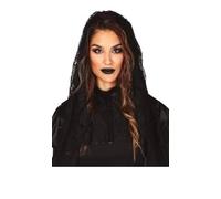 FIESTAS GUIRCA | Mantiglia Nera per Donna Adulta - (Taglia Unica) - Diadema in Pizzo per Halloween, Carnevale e Feste in Maschera - Accessorio per Costumi per Celebrazioni Culturali - Nero