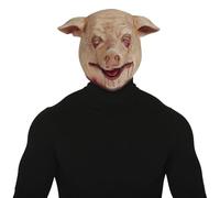 CARNEVALE HALLOWEEN MASCHERA MAIALE IN LATTICE LATEX MASK PIG SAW 20542
