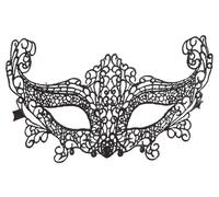 Fiestas Guirca- Maschera Domino in Pizzo, Colore Nero, Taglia Unica, 12715