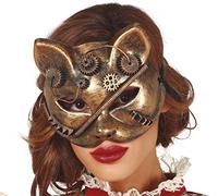 FIESTAS GUIRCA Maschera Gatto Steampunk PVC