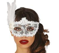 FIESTAS GUIRCA Maschera in argento con penna