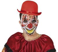 Fiestas Guirca Maschera Pagliaccio Clown Cattivo Assassino in PVC