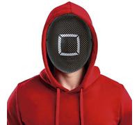 FIESTAS GUIRCA | Maschera The Gamer Quadrato PVC (Taglia Unica) - Accessorio per Costume per Feste di Cinema e Celebrazioni - Ideale per Cosplay, Halloween e Carnevale - Nero