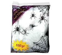 FIESTAS GUIRCA Maxi Ragnatela con Ragni 500 Grammi Decorazione Halloween