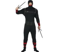 FIESTAS GUIRCA Ninja Costume di Halloween uomo taglia adulto M