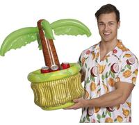 FIESTAS GUIRCA | Palma Gonfiabile Frigo (65 cm) - Accessorio per Feste Estive e Lauree - Ideale per Celebrazioni Hawaiane e a Tema Spiaggia - per Tutti Gli Utenti - Marrone e Verde
