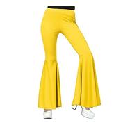 Fiestas Guirca - Pantaloni Leggings Donna - Da discoteca anni '70 - Giallo