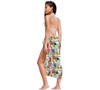 FIESTAS GUIRCA | Pareo Esotico (150x100 cm) - Sciarpa Tessile per Feste Estive e Lauree - Accessorio Ideale per Celebrazioni Hawaiane e Altre Occasioni - Donna Adulta - Multicolore