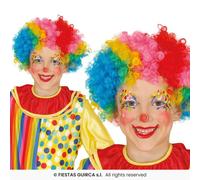 Fiestas Guirca Parrucca Afro Colorata Multicolore Bambini Kids