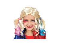 Bambini Halloween Costume Parrucca Colorato Trecce Harley Tipo Nuovo Fg