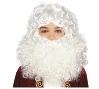 FIESTAS GUIRCA Parrucca e Barba di Babbo Natale per bambini
