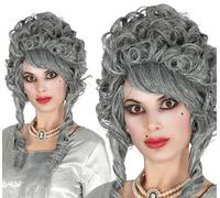 FIESTAS GUIRCA | Parrucca Marchesa Grigia (Taglia Unica) - Accessorio per Costume per Halloween e Carnevale - Ideale per Feste in Stile e Celebrazioni Tematiche - Donna Adulta - Grigia