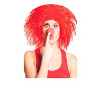 FIESTAS GUIRCA Parrucca Pagliaccio ROSSO IN Scatola