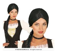 Fiestas Guirca Parrucca Per Adulti Oktoberfest Nera Bionda Marrone In Nylon