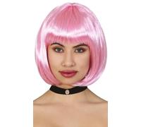 FIESTAS GUIRCA Parrucca Rosa Chiara Media Criniera Eco