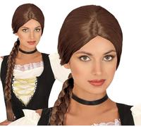 FIESTAS GUIRCA | Parrucca Treccia (Taglia Unica) - Accessorio per Costume Medievale per Principesse e Personaggi delle Fiabe - Ideale per Feste e Carnevale - Donna Adulta