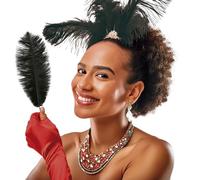 FIESTAS GUIRCA Piuma di Struzzo 25-30 cm Colore a Scelta