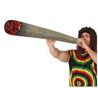 FIESTAS GUIRCA | Porro Gonfiabile (90 cm) - Accessorio Divertente per Feste di Addio al Celibato, Celebrazioni Rastafariane e Tematiche di Marijuana - Ideale per Tutti gli Utenti - Grigio