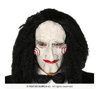 Fiestas Guirca Puppet Con Maschera In Lattice Con Capelli Brown Halloween
