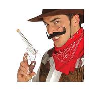 FIESTAS GUIRCA | Revolver Finto Argento (25 cm) - Accessorio per Costume da Cowboy del Far West, Sceriffo, Western, Carnevale, Halloween, Feste a Tema - Bambino Adulto - Argento