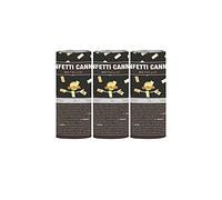 FIESTAS GUIRCA, S.L. Confezione da 3 cannoni coriandoli dorati