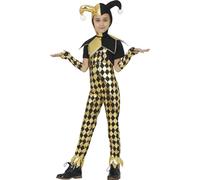 Fiestas Guirca, S.L. Costume da Arlecchino dorato da donna